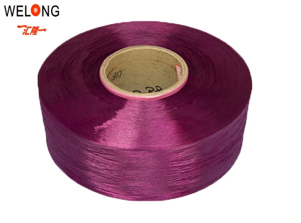 colored fdy pink color for weaving fabric supplier
